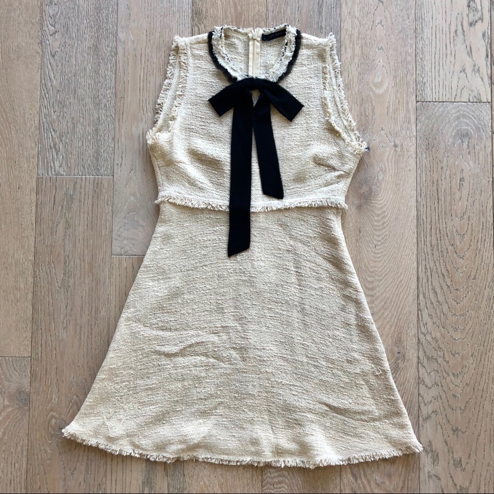 Zara pussy bow dress